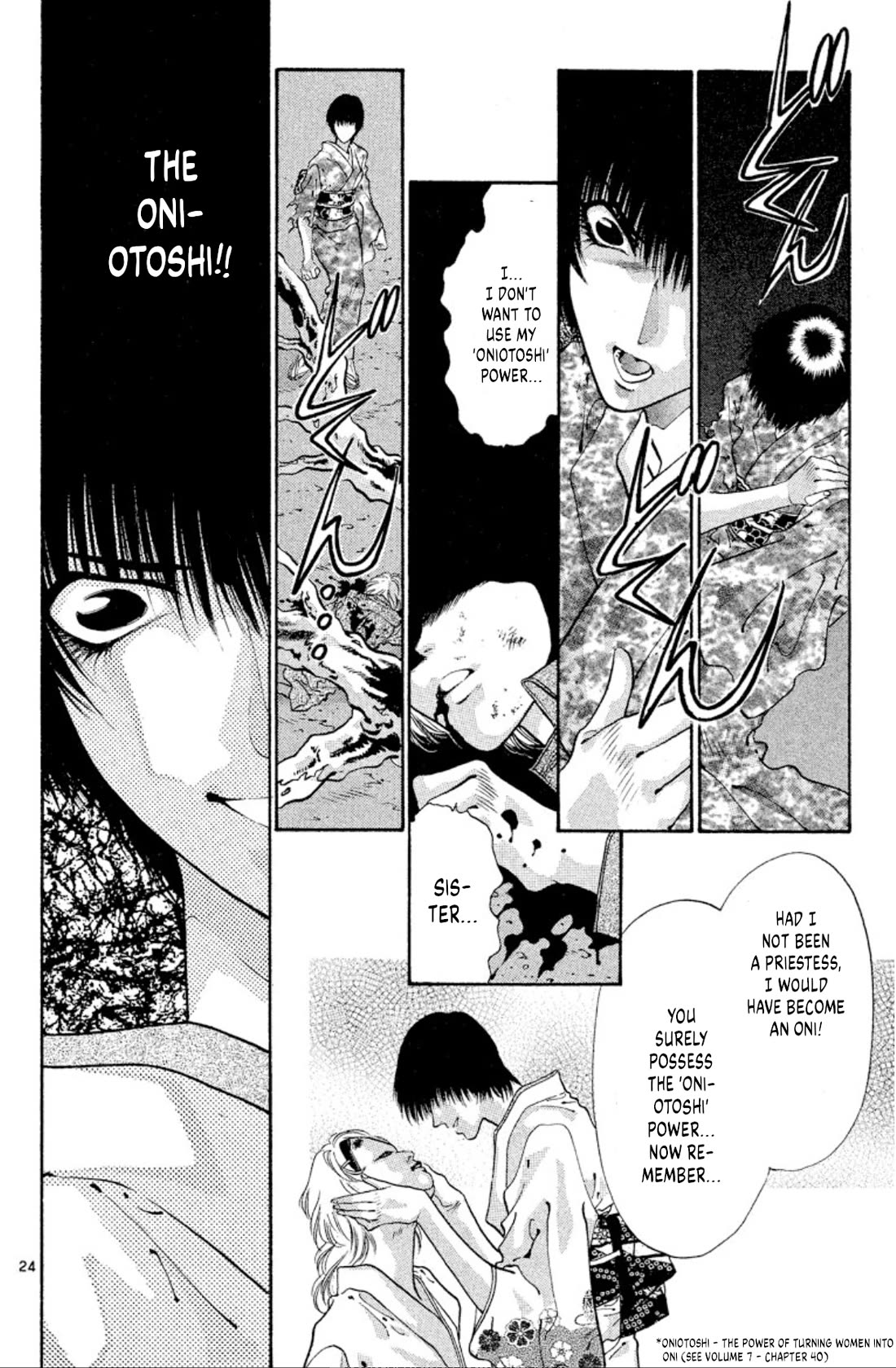Onikirimaru Chapter 57 page 24 - Chapter 57: Sakuraoni (part 2)