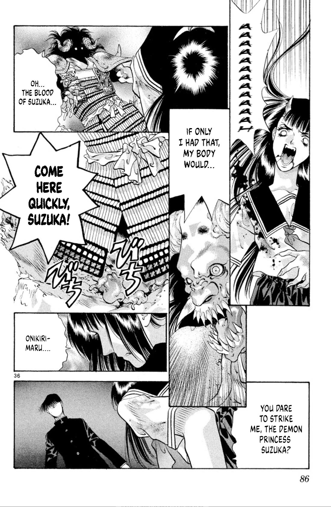 Onikirimaru Chapter 71 page 36 - Chapter 71: Akuro (part 2)