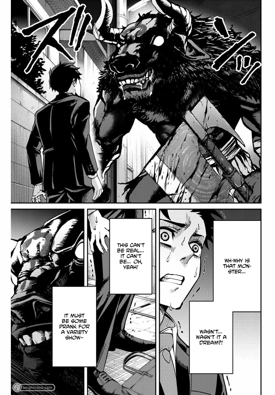 Only I Know That the World Will End. In a World Where Monsters Appear, I Level up by Returning From Death Chapter 1 page 18 - Chapter 1