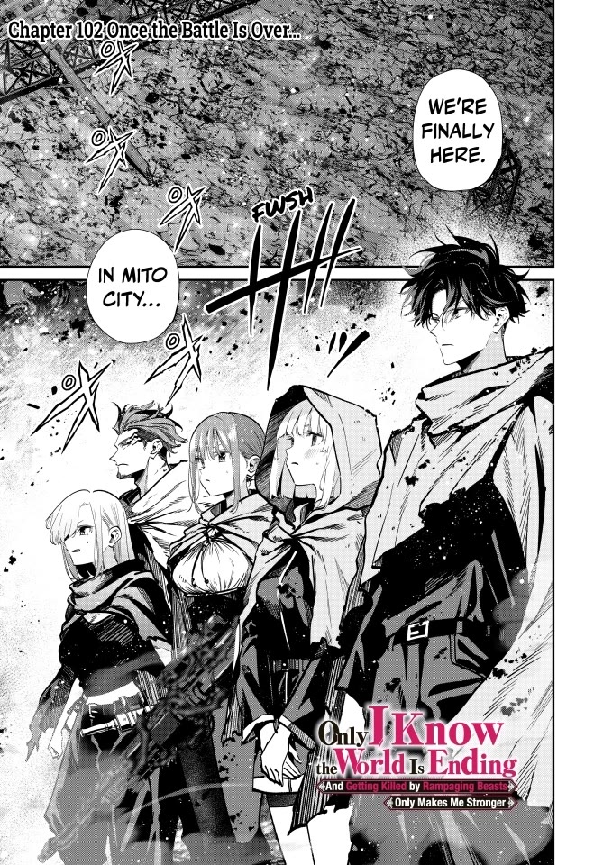 Only I Know That the World Will End. In a World Where Monsters Appear, I Level up by Returning From Death Chapter 102 page 1 - Chapter 102: Once the Battle is Over