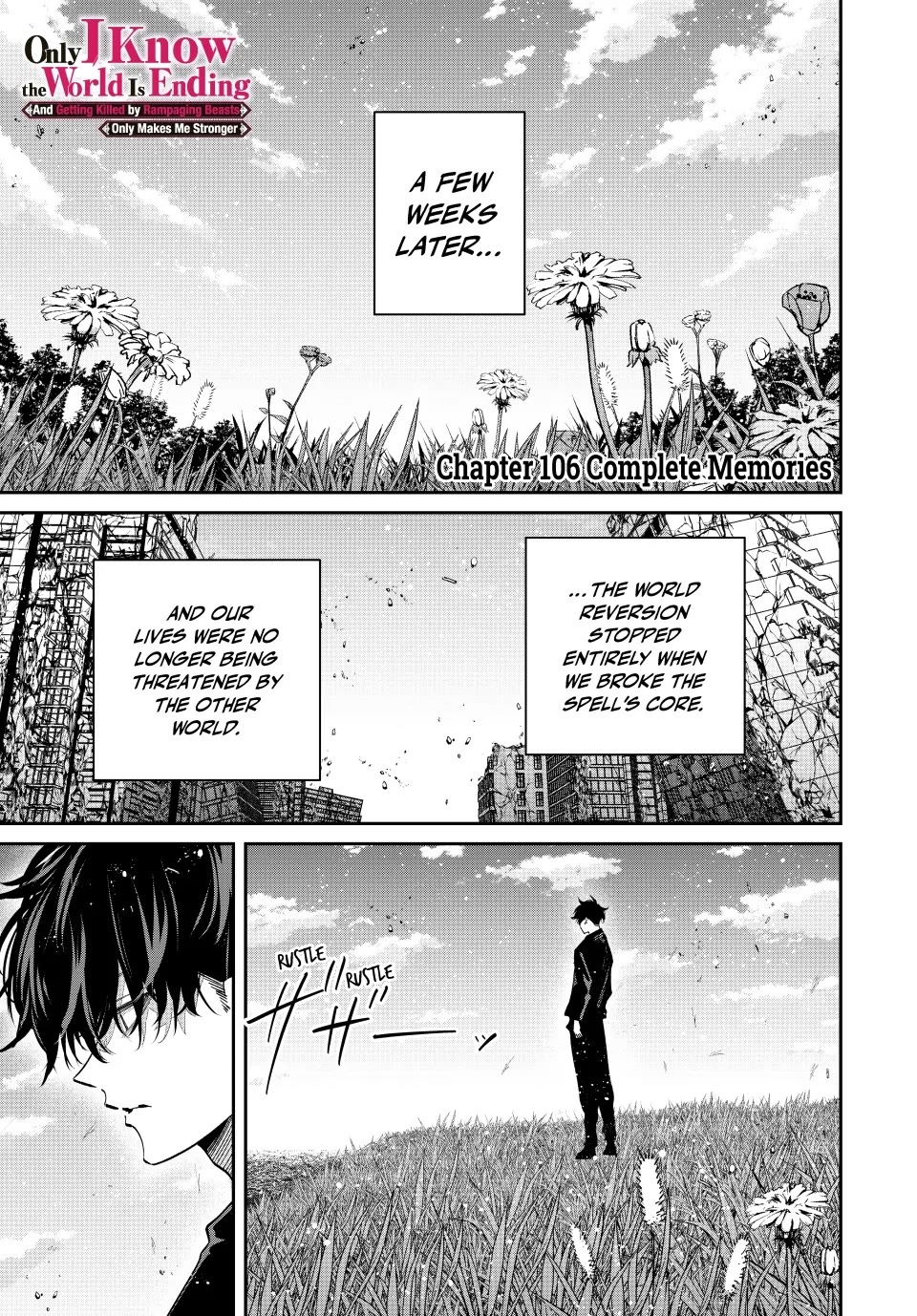 Only I Know That the World Will End. In a World Where Monsters Appear, I Level up by Returning From Death Chapter 106 page 1 - Chapter 106: Complete Memories