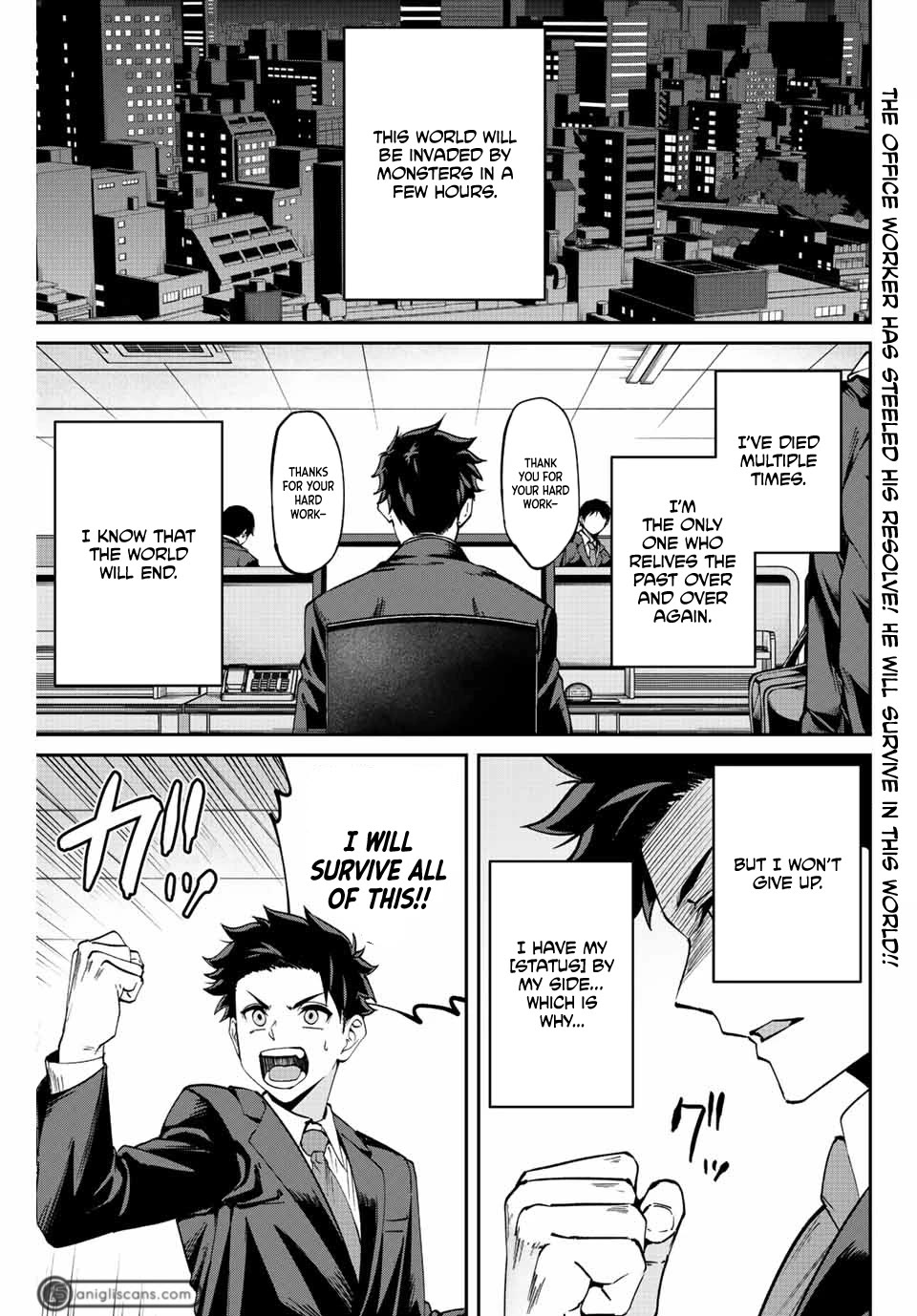 Only I Know That the World Will End. In a World Where Monsters Appear, I Level up by Returning From Death Chapter 2 page 2 - Chapter 2
