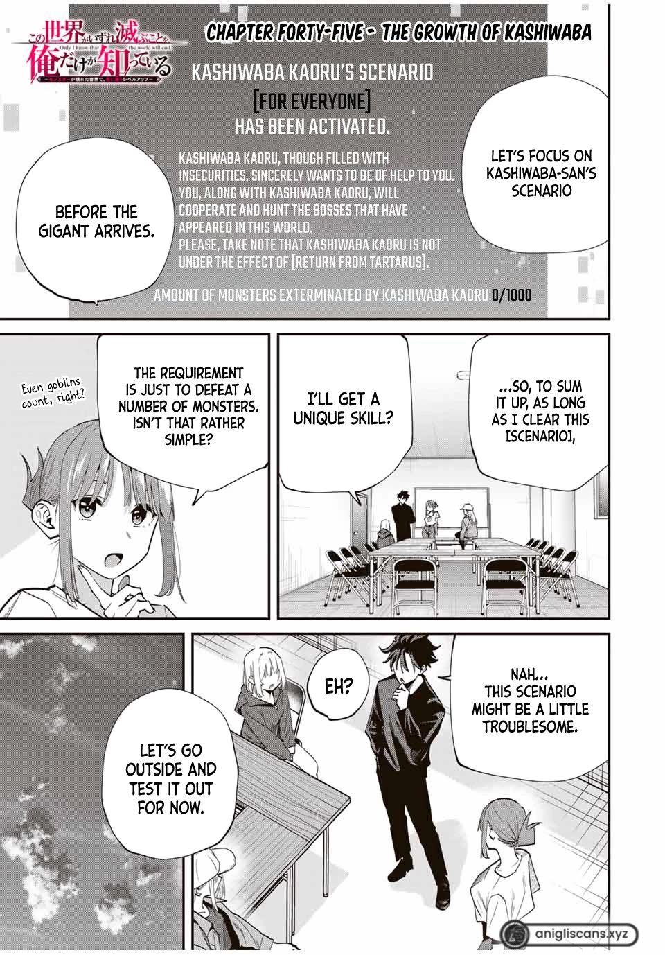Only I Know That the World Will End. In a World Where Monsters Appear, I Level up by Returning From Death Chapter 45 page 2 - Chapter 45