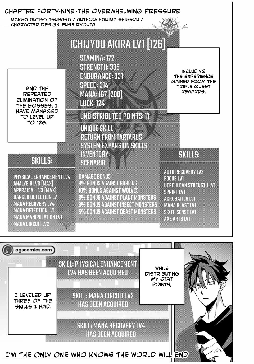 Only I Know That the World Will End. In a World Where Monsters Appear, I Level up by Returning From Death Chapter 49 page 1 - Chapter 49