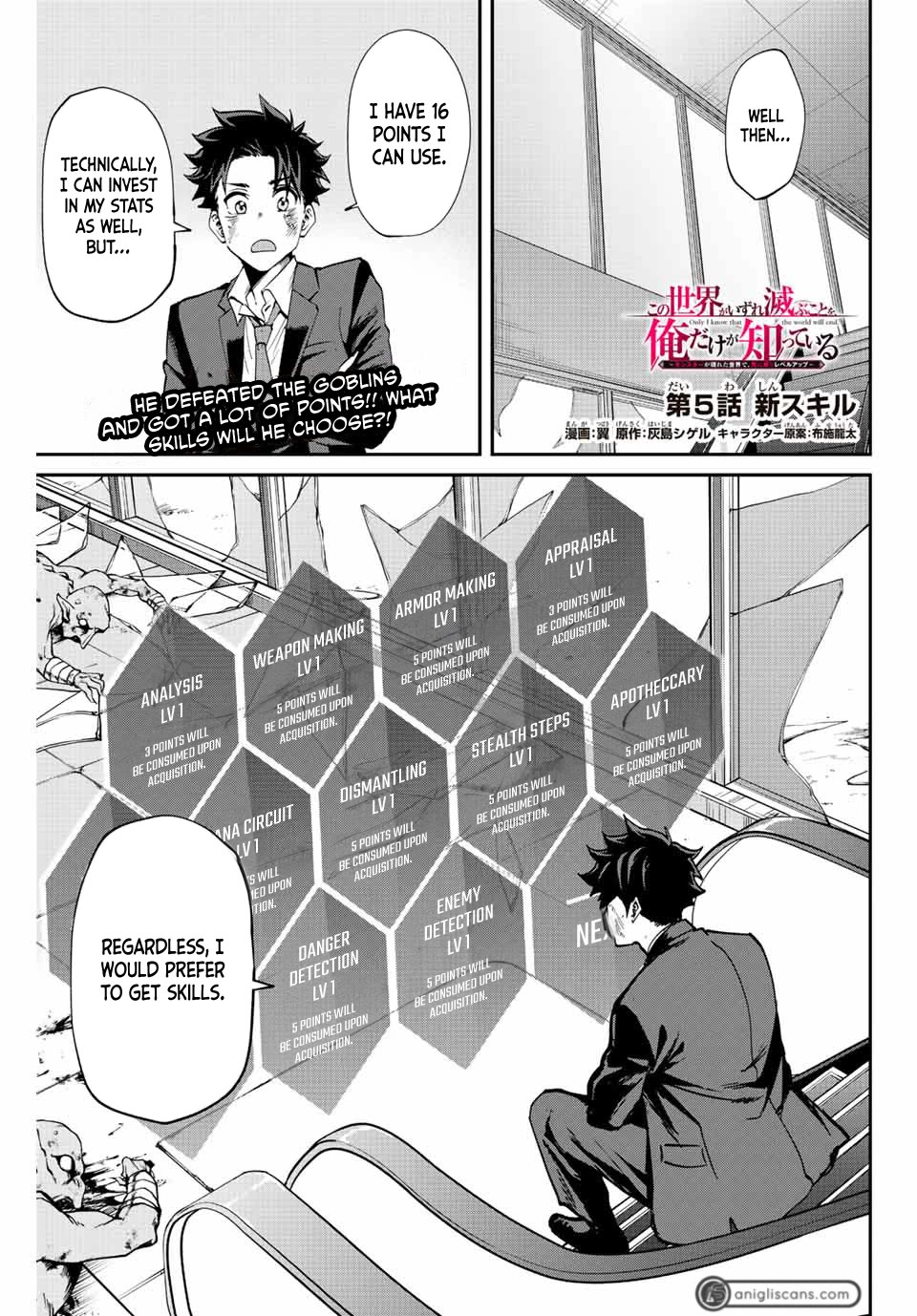 Only I Know That the World Will End. In a World Where Monsters Appear, I Level up by Returning From Death Chapter 5 page 2 - Chapter 5
