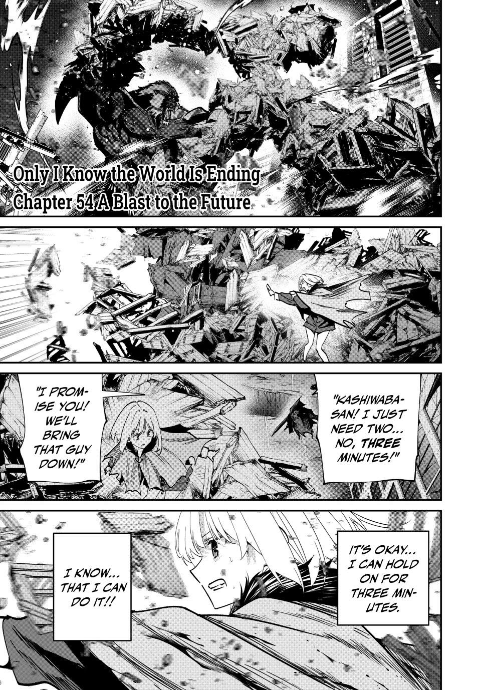 Only I Know That the World Will End. In a World Where Monsters Appear, I Level up by Returning From Death Chapter 54 page 1 - Chapter 54: A Blast to the Future