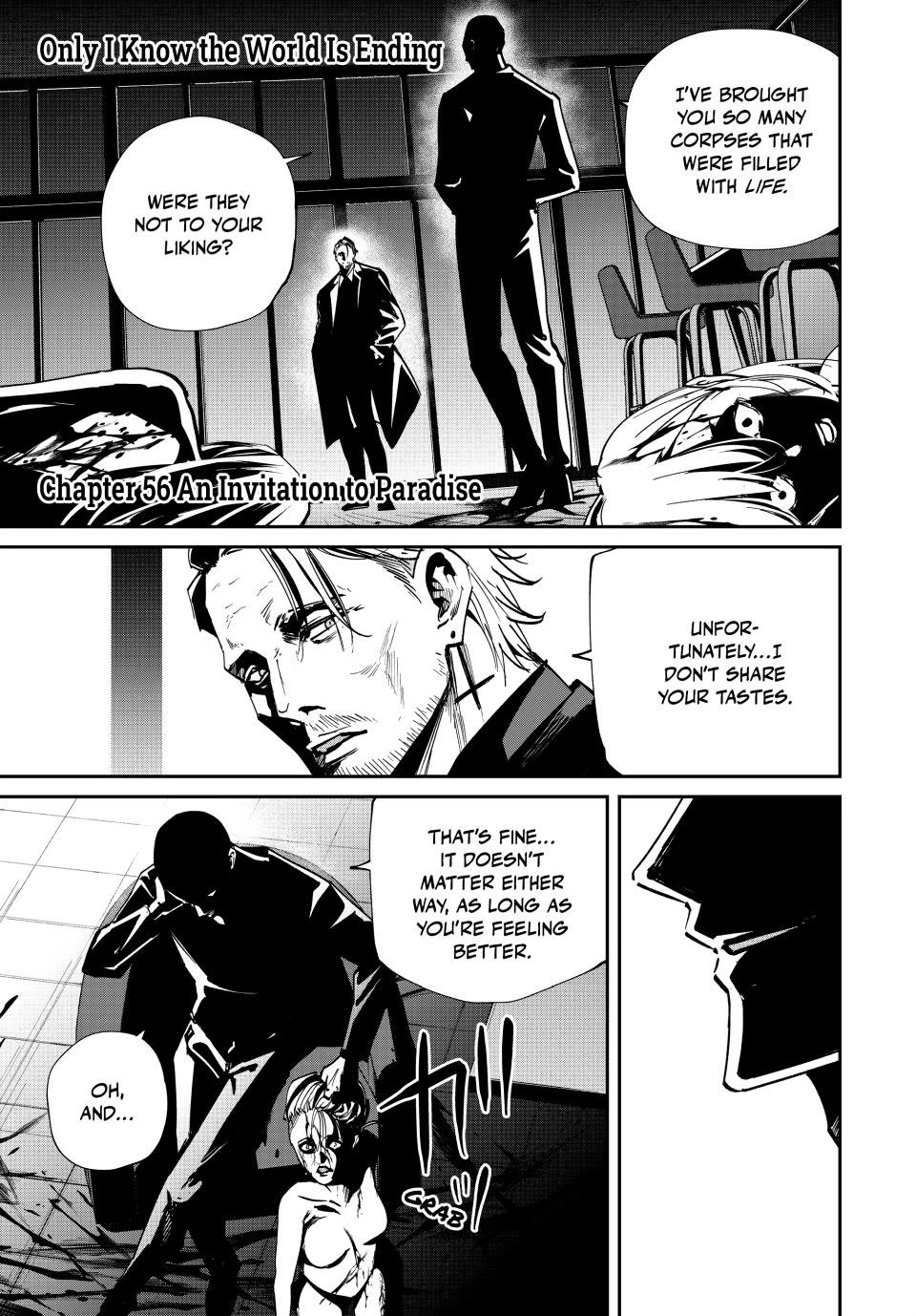 Only I Know That the World Will End. In a World Where Monsters Appear, I Level up by Returning From Death Chapter 56 page 1 - Chapter 56: An Invitation to Paradise