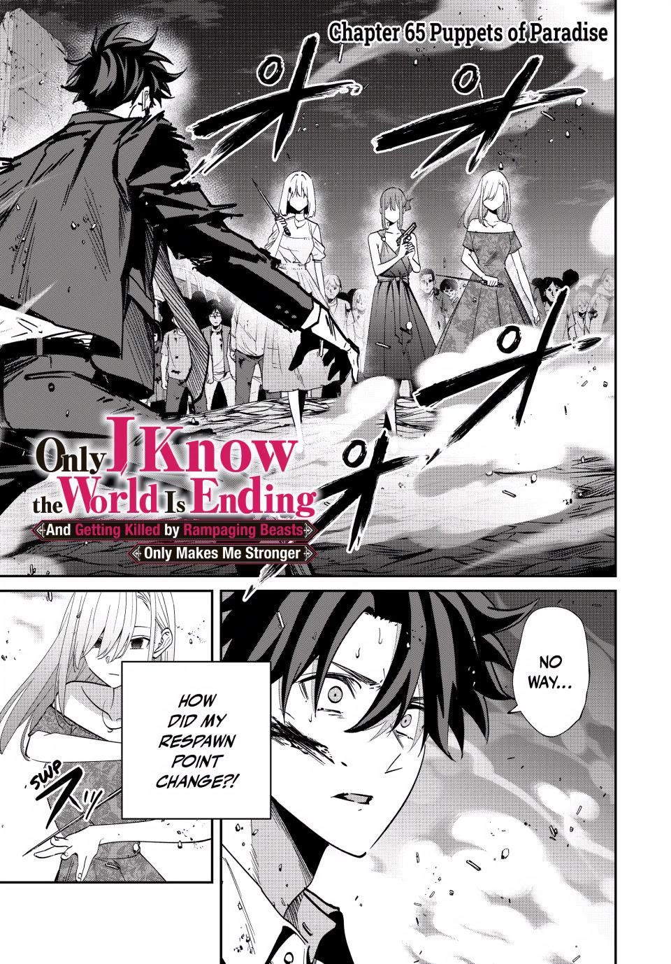 Only I Know That the World Will End. In a World Where Monsters Appear, I Level up by Returning From Death Chapter 65 page 1 - Chapter 65: Puppets of Paradise
