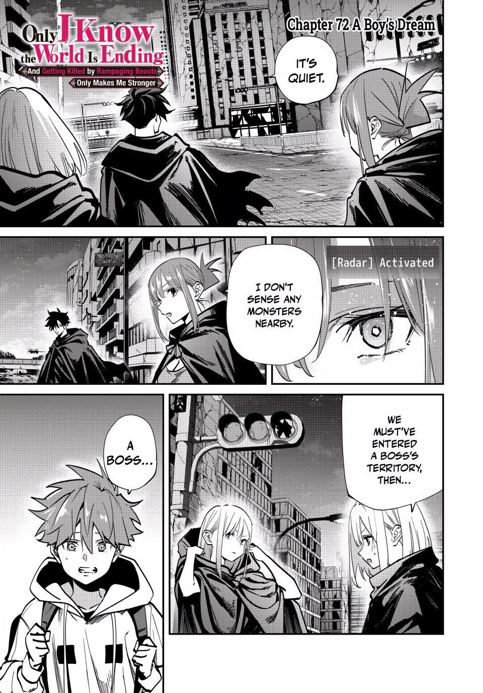 Only I Know That the World Will End. In a World Where Monsters Appear, I Level up by Returning From Death Chapter 72 page 1 - Chapter 72: A Boy's Dream