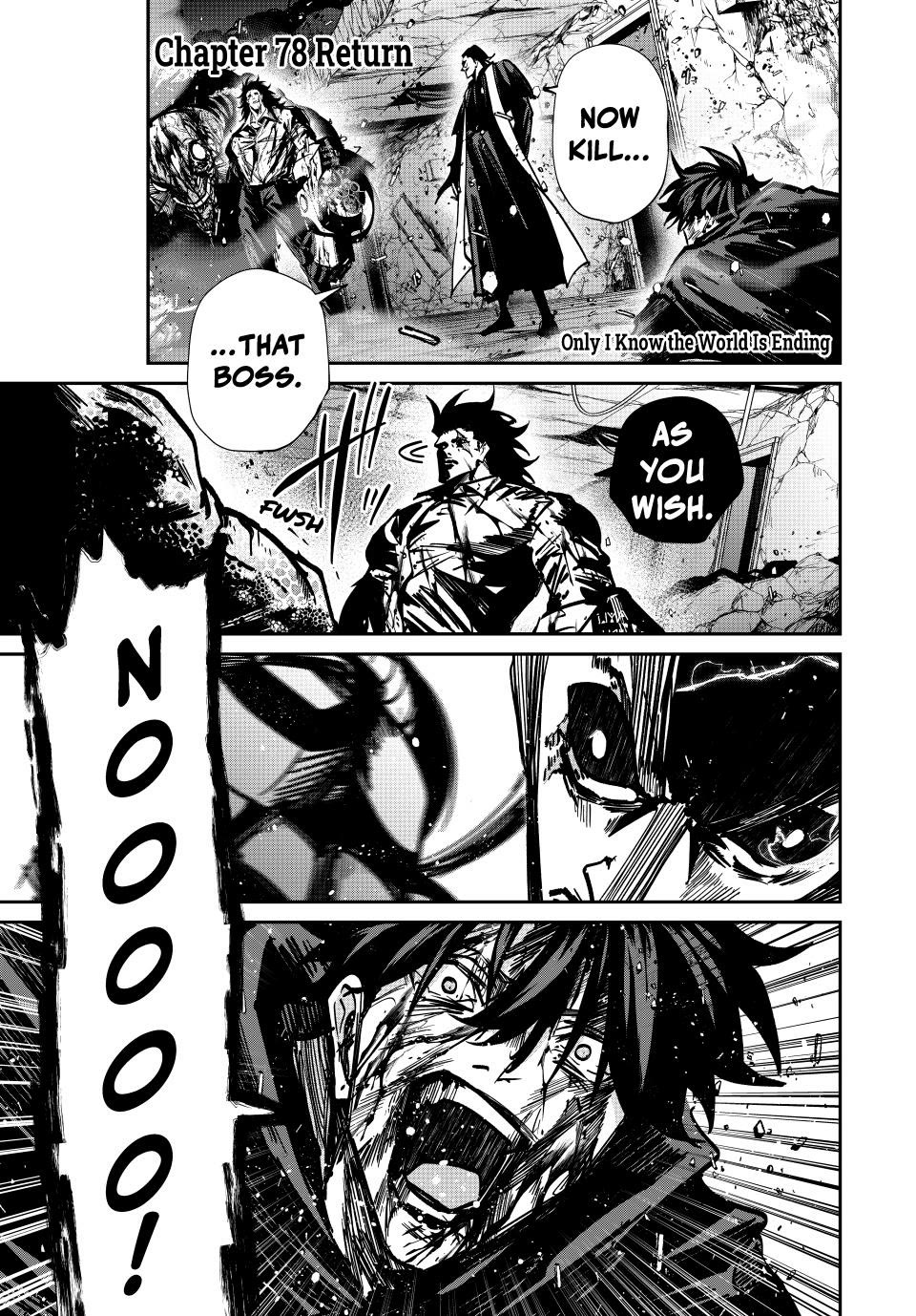 Only I Know That the World Will End. In a World Where Monsters Appear, I Level up by Returning From Death Chapter 78 page 1 - Chapter 78: Return