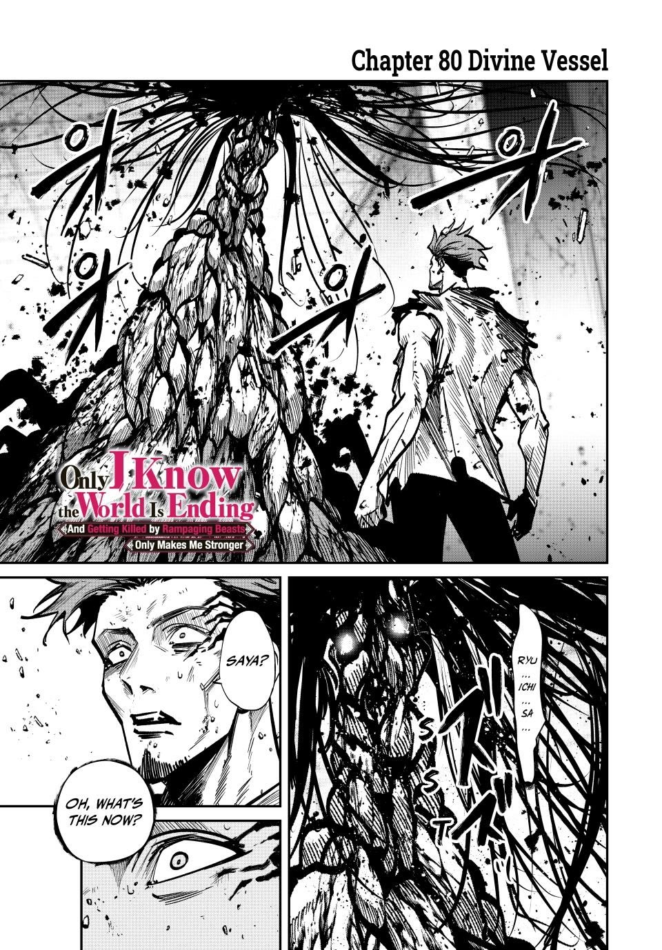 Only I Know That the World Will End. In a World Where Monsters Appear, I Level up by Returning From Death Chapter 80 page 1 - Chapter 80: Divine Vessel