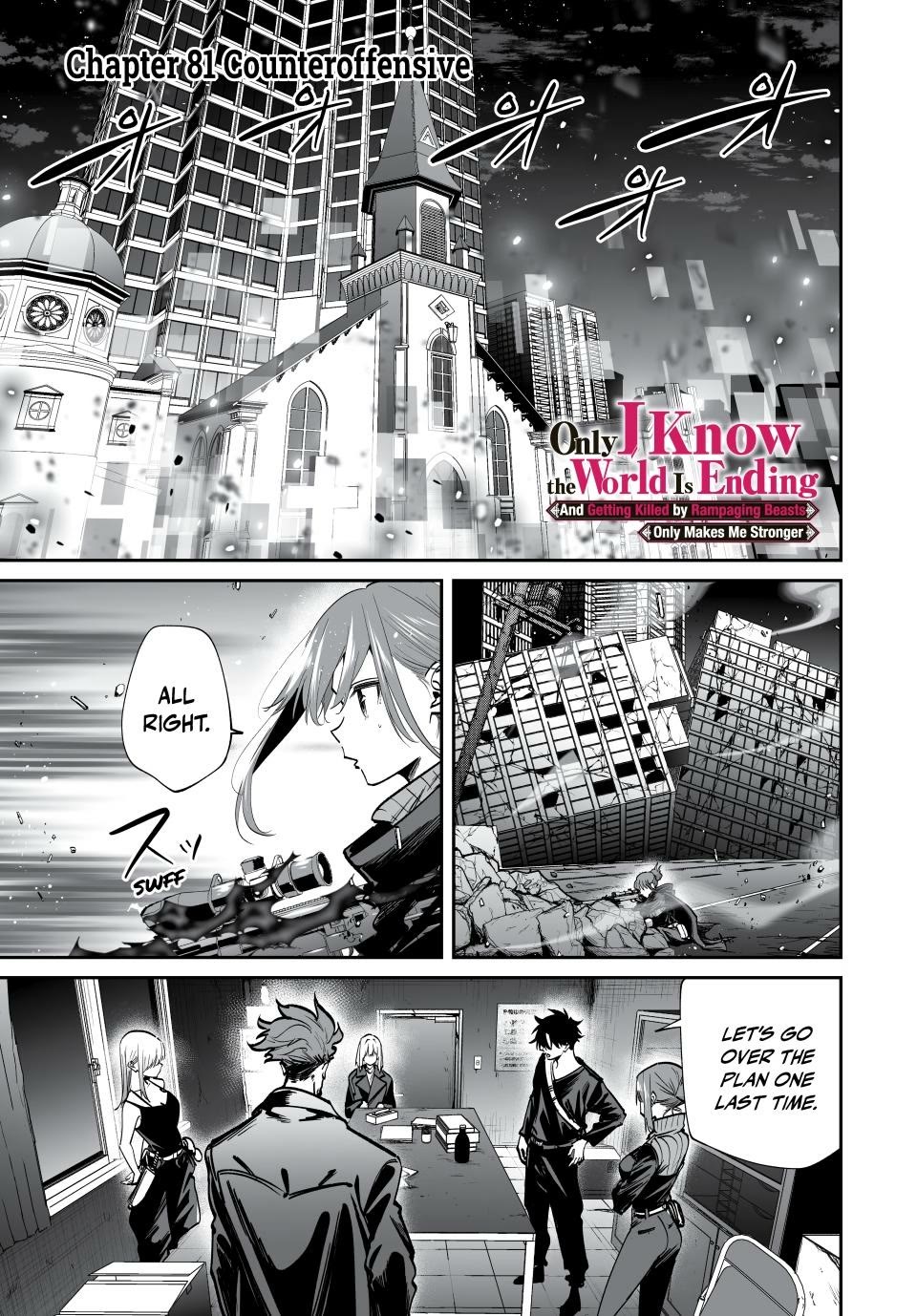 Only I Know That the World Will End. In a World Where Monsters Appear, I Level up by Returning From Death Chapter 81 page 1 - Chapter 81: Counteroffensive