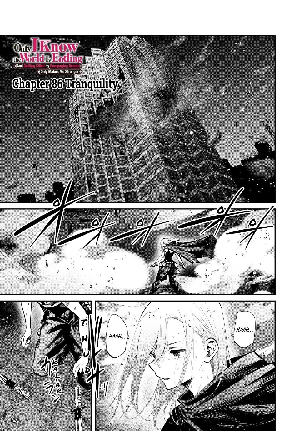 Only I Know That the World Will End. In a World Where Monsters Appear, I Level up by Returning From Death Chapter 86 page 1 - Chapter 86: Tranquility