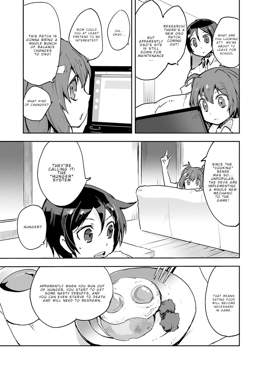 Only Sense Online Chapter 11 page 3 - Chapter 11: Cooking and Hunger Level