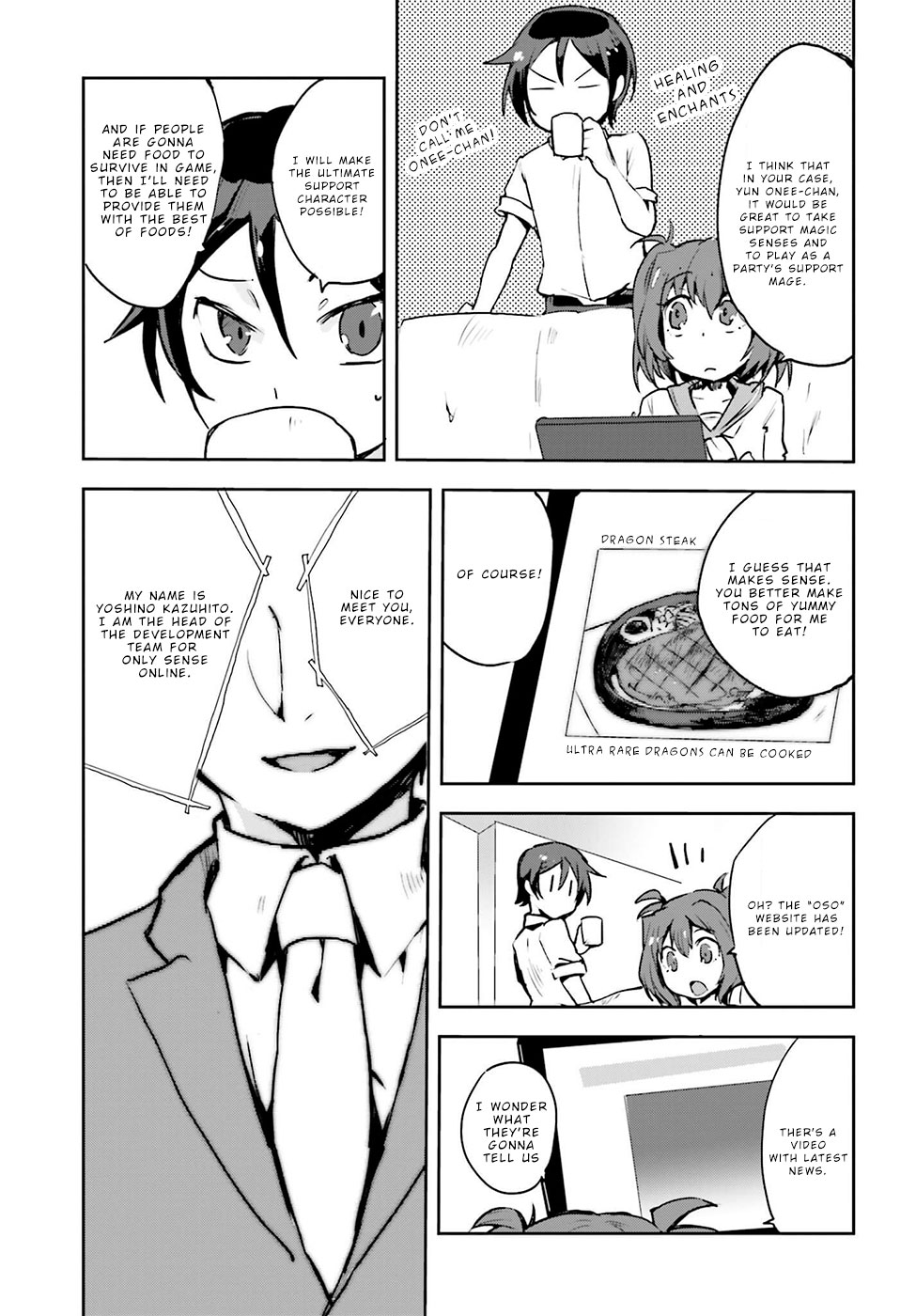 Only Sense Online Chapter 11 page 5 - Chapter 11: Cooking and Hunger Level