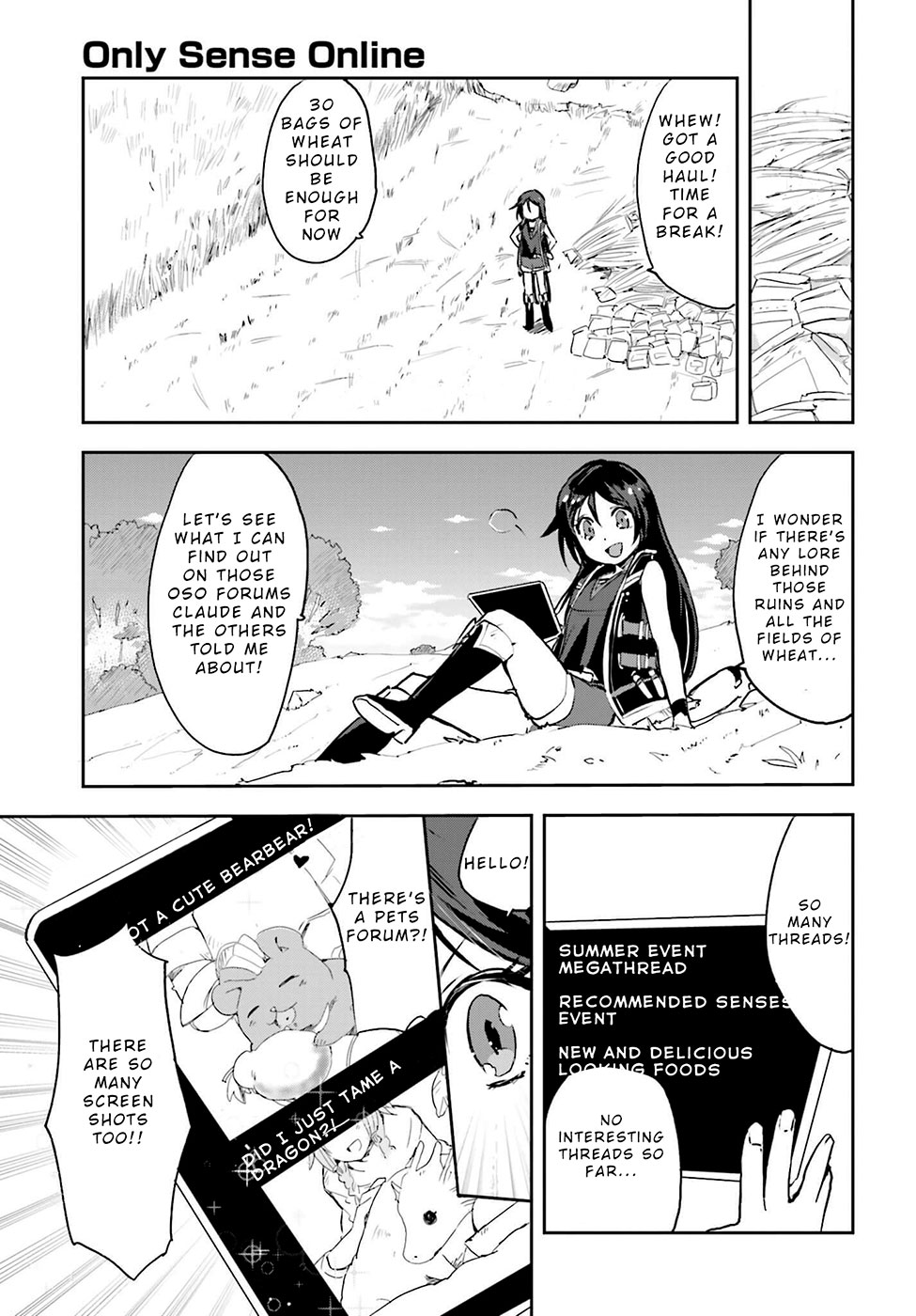 Only Sense Online Chapter 13 page 23 - Chapter 13: Camping and Unicorns!