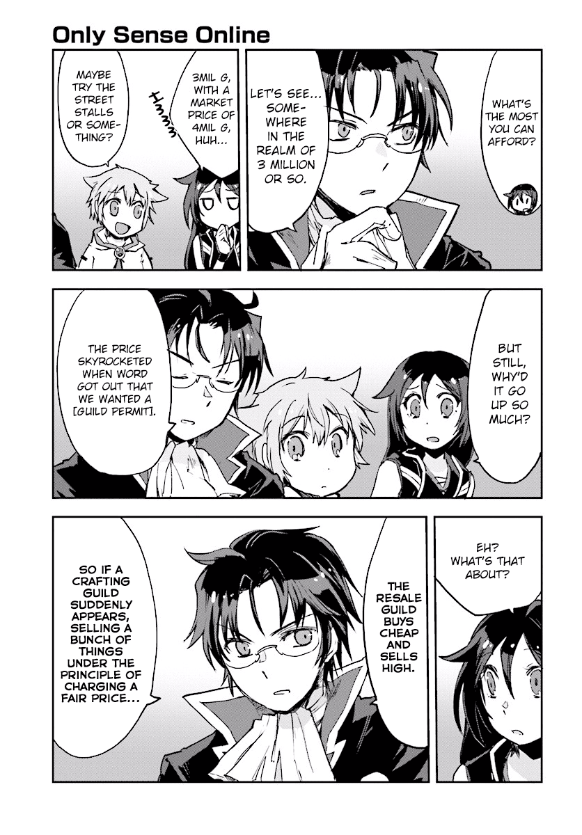 Only Sense Online Chapter 29 page 13 - Chapter 29: Resellers, and the Plan for the Crafting Guild