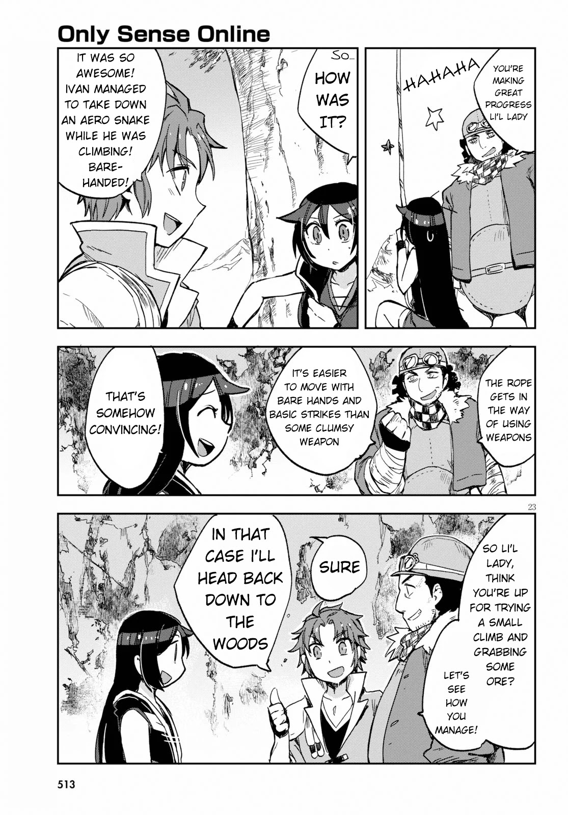 Only Sense Online Chapter 61 page 23 - Chapter 61: Mountain Man and Climbing Sense