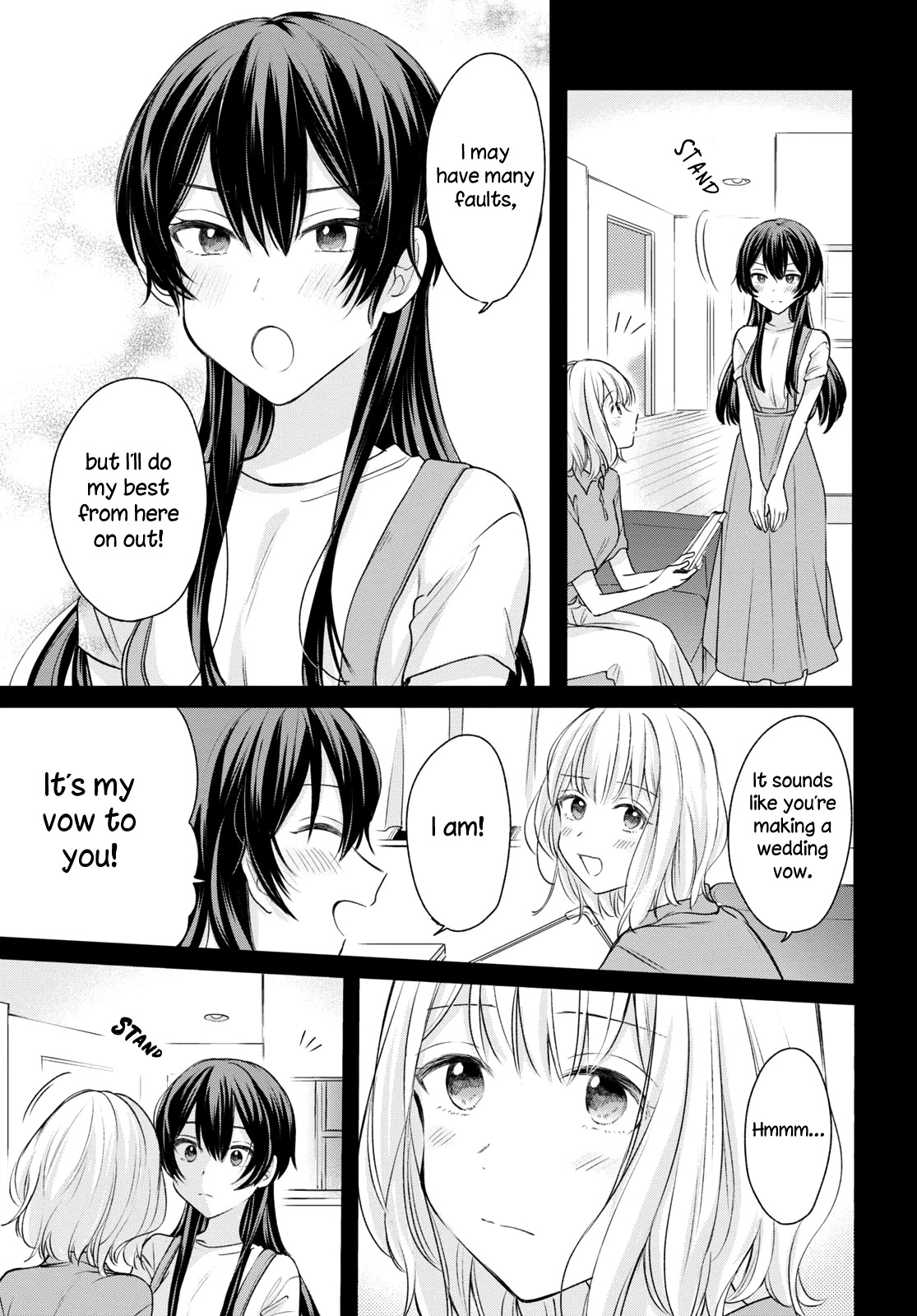 Onna Tomodachi to Kekkon Shitemita Chapter 13 page 13 - Chapter 13: What's the best way for me to start this conversation?