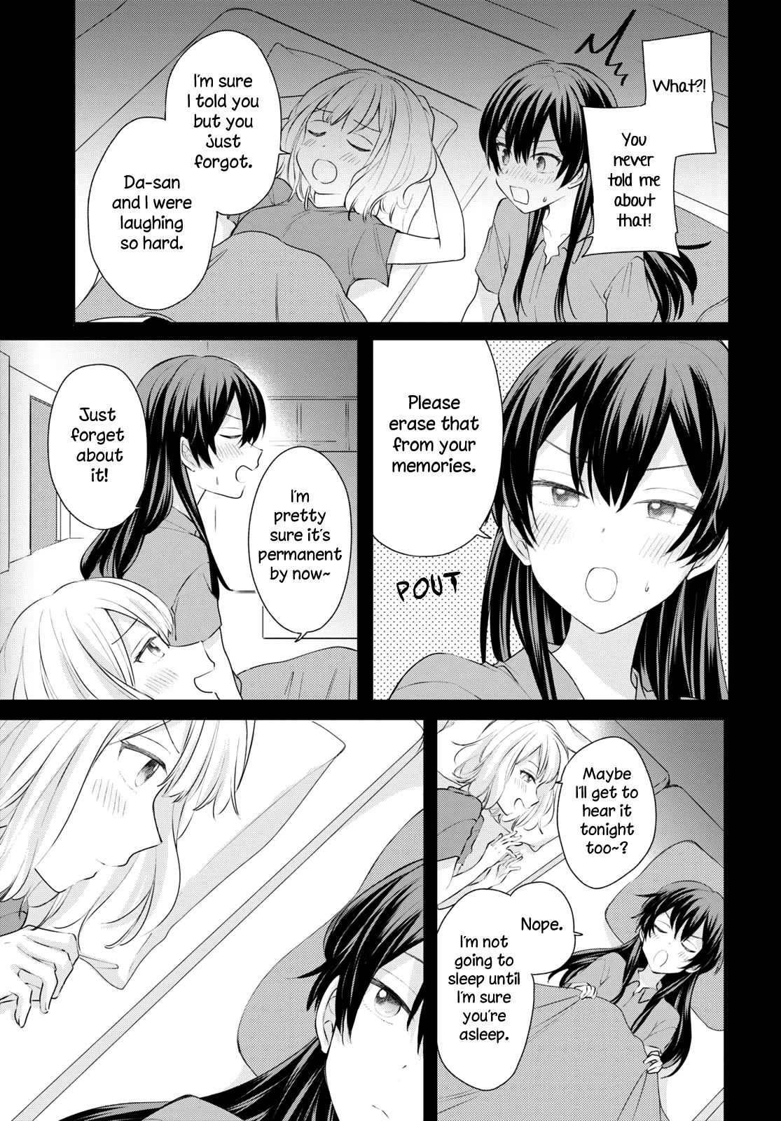 Onna Tomodachi to Kekkon Shitemita Chapter 18 page 13 - Chapter 18: It's hard to sleep, but at least we're together