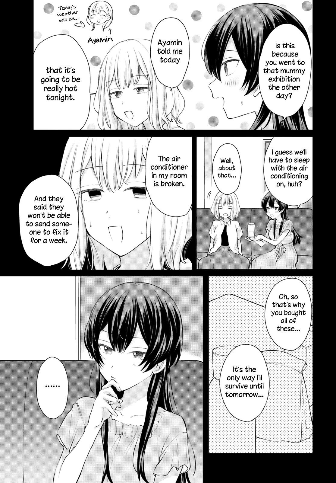 Onna Tomodachi to Kekkon Shitemita Chapter 18 page 7 - Chapter 18: It's hard to sleep, but at least we're together