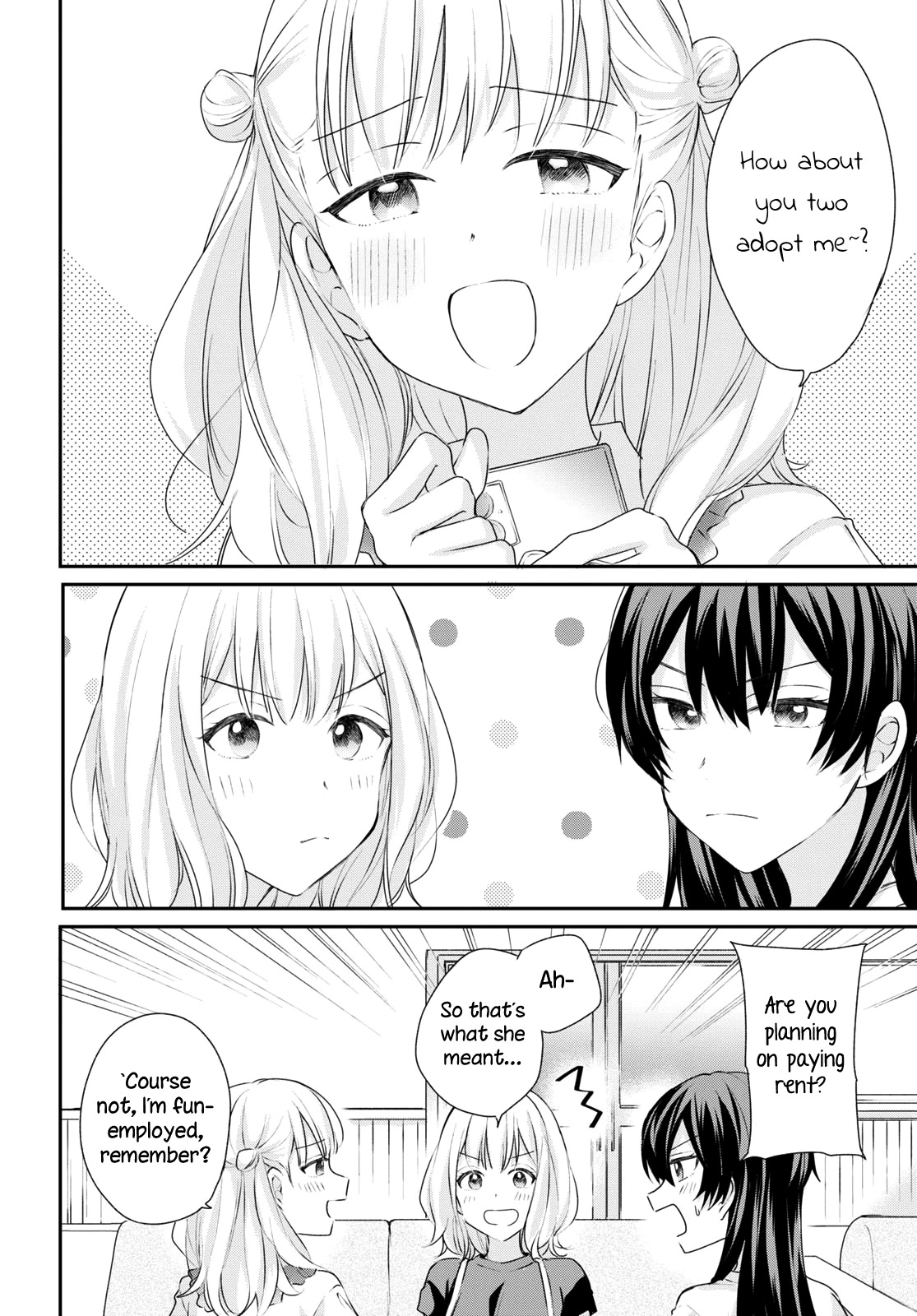 Onna Tomodachi to Kekkon Shitemita Chapter 20 page 4 - Chapter 20: A friend of hers I didn't know, and a side of her I hadn't seen