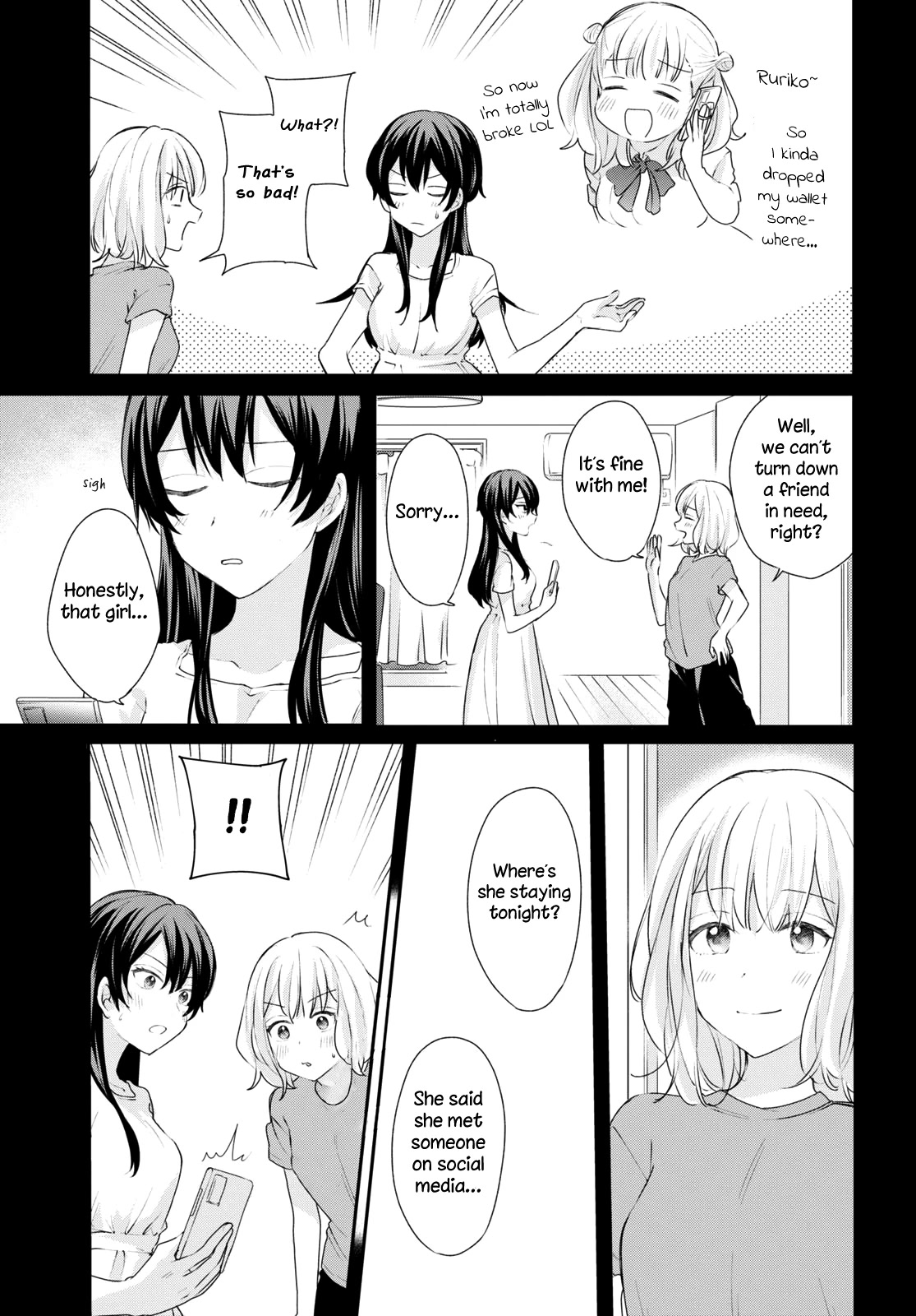 Onna Tomodachi to Kekkon Shitemita Chapter 21 page 3 - Chapter 21: An unexpected houseguest
