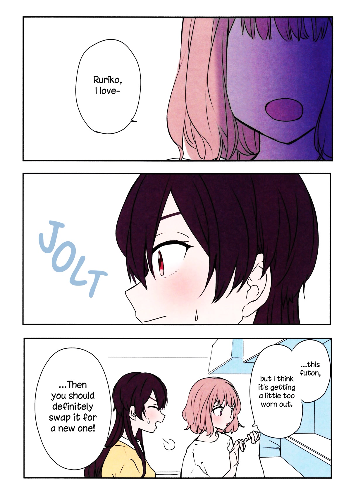 Onna Tomodachi to Kekkon Shitemita Chapter 24.5 page 1 - Chapter 24.5: Volume 3 + Melonbooks extras