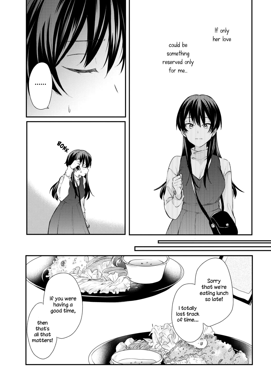 Onna Tomodachi to Kekkon Shitemita Chapter 28 page 7 - Chapter 28: Trying not to let our emotions overflow...