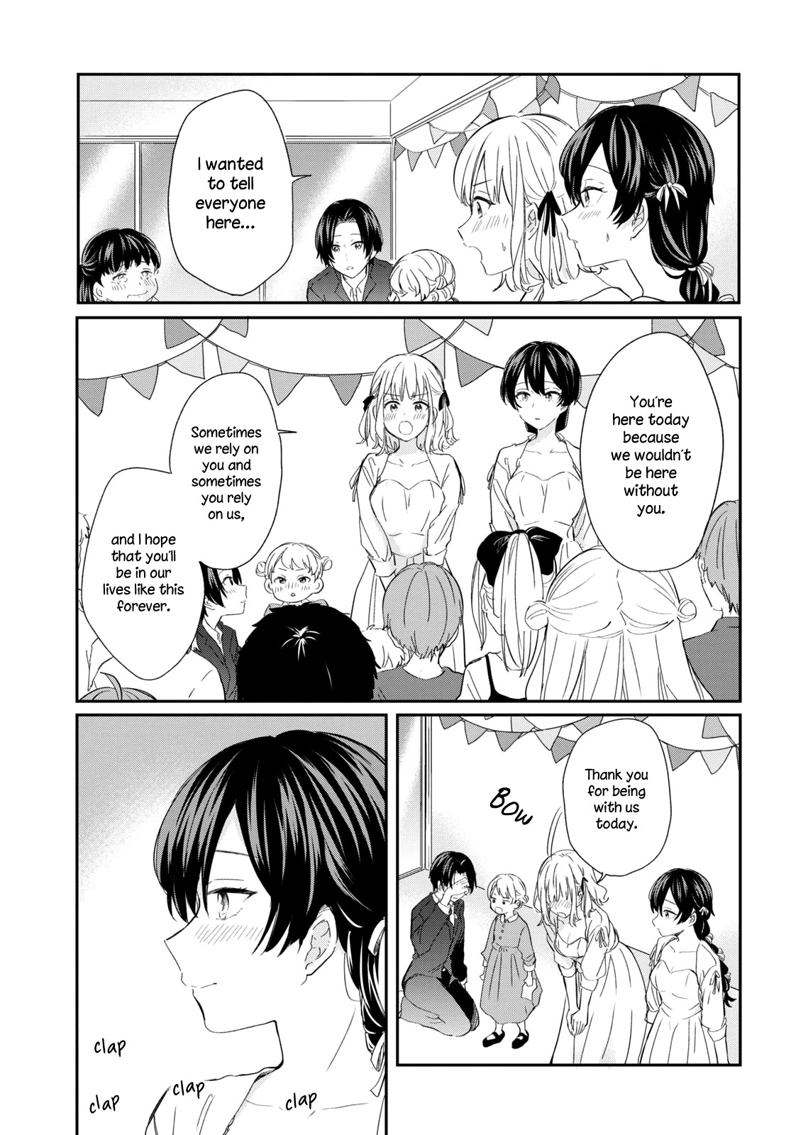 Onna Tomodachi to Kekkon Shitemita Chapter 32 page 11 - Chapter 32: Thank you for everything, and I'll be in your care [END]