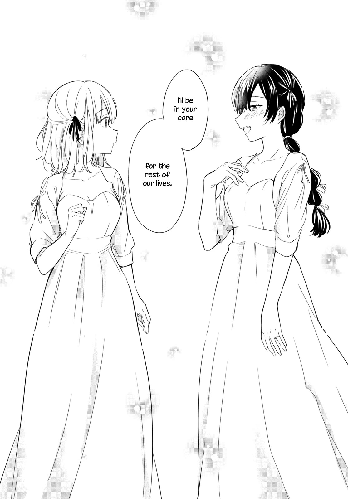 Onna Tomodachi to Kekkon Shitemita Chapter 32 page 14 - Chapter 32: Thank you for everything, and I'll be in your care [END]