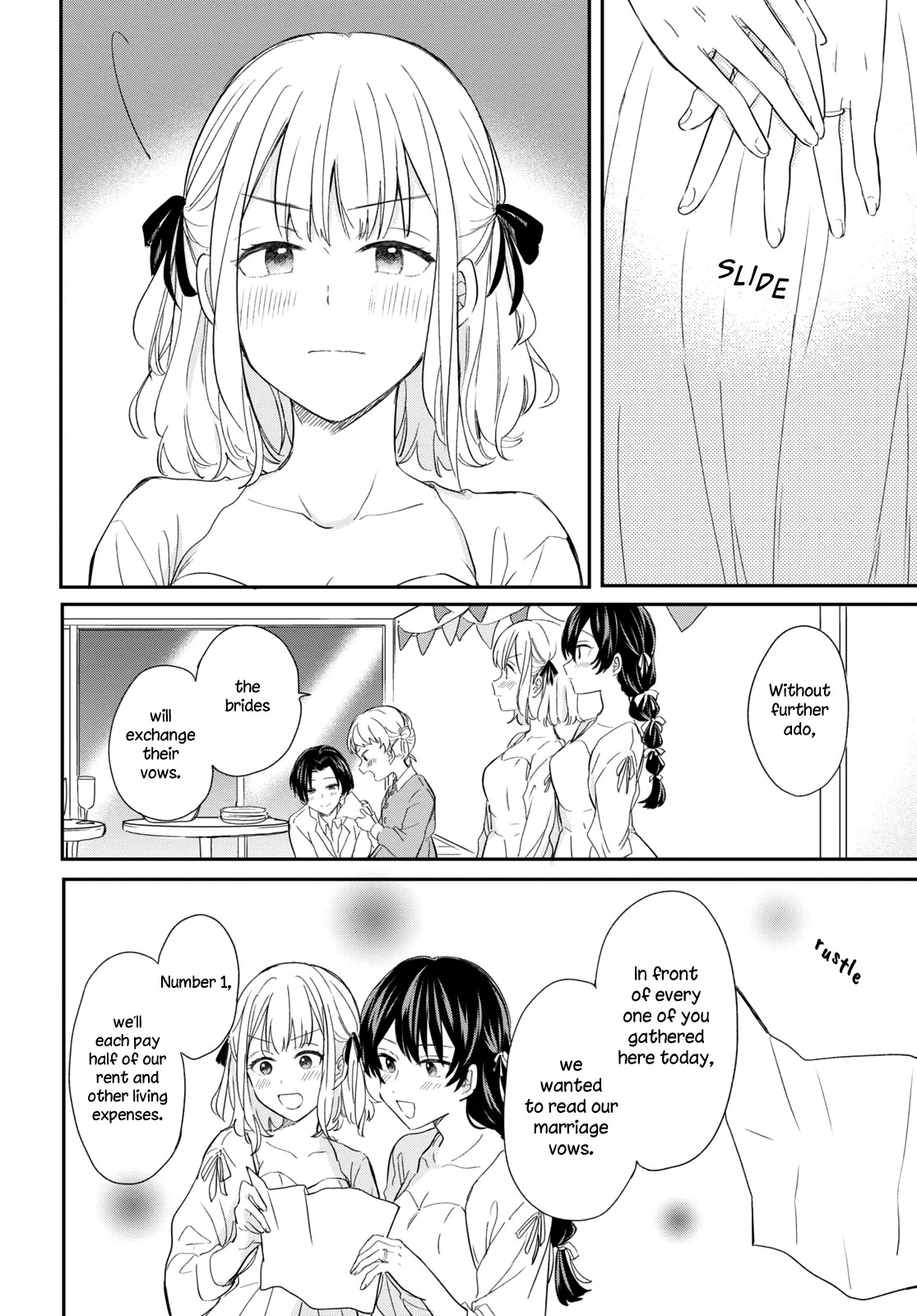 Onna Tomodachi to Kekkon Shitemita Chapter 32 page 8 - Chapter 32: Thank you for everything, and I'll be in your care [END]