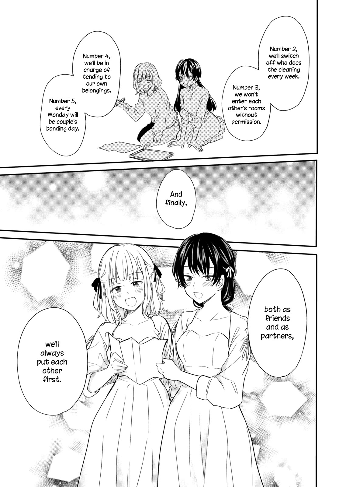 Onna Tomodachi to Kekkon Shitemita Chapter 32 page 9 - Chapter 32: Thank you for everything, and I'll be in your care [END]