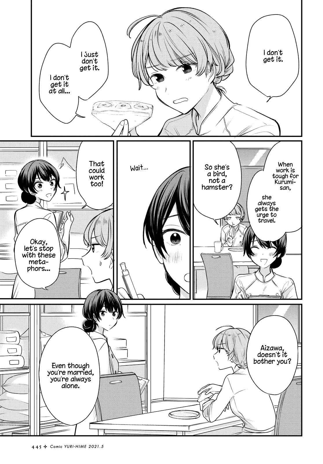 Onna Tomodachi to Kekkon Shitemita Chapter 5 page 3 - Chapter 5: Even when we're apart, we still...