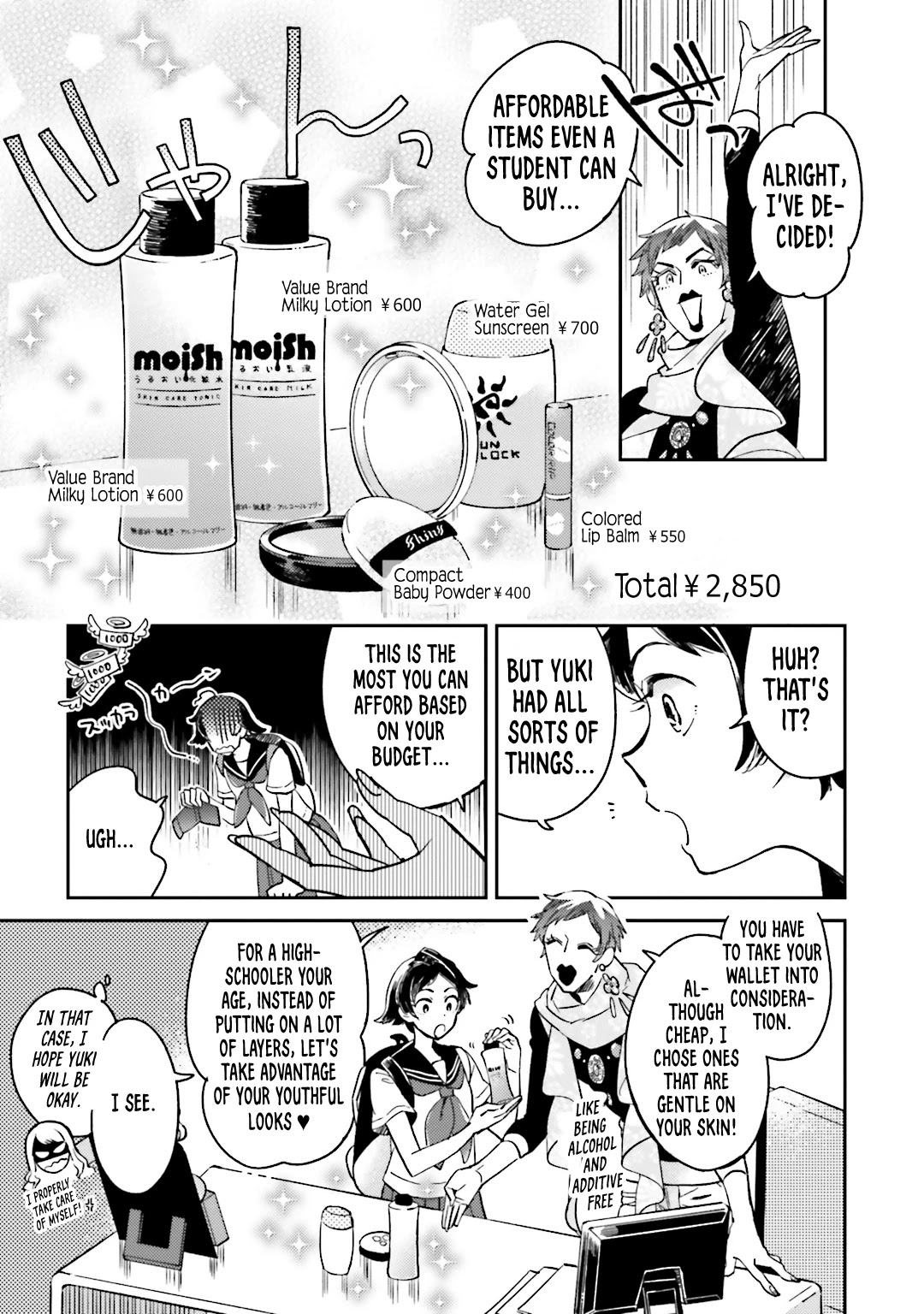 Onnanoko Gare! Chapter 3 page 13 - Chapter 3: Lesson 3: Skin-Care