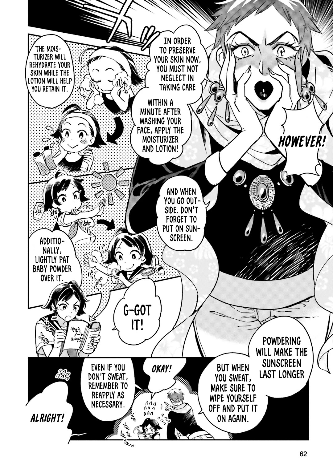 Onnanoko Gare! Chapter 3 page 14 - Chapter 3: Lesson 3: Skin-Care