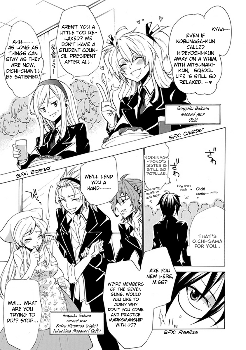 OO Seyo!! Sengoku Gakuen Seitokai Chapter 1.2 page 7 - Chapter 1 v2 : Cast Your Votes!! The Election of the Sengoku Student Council Presid...