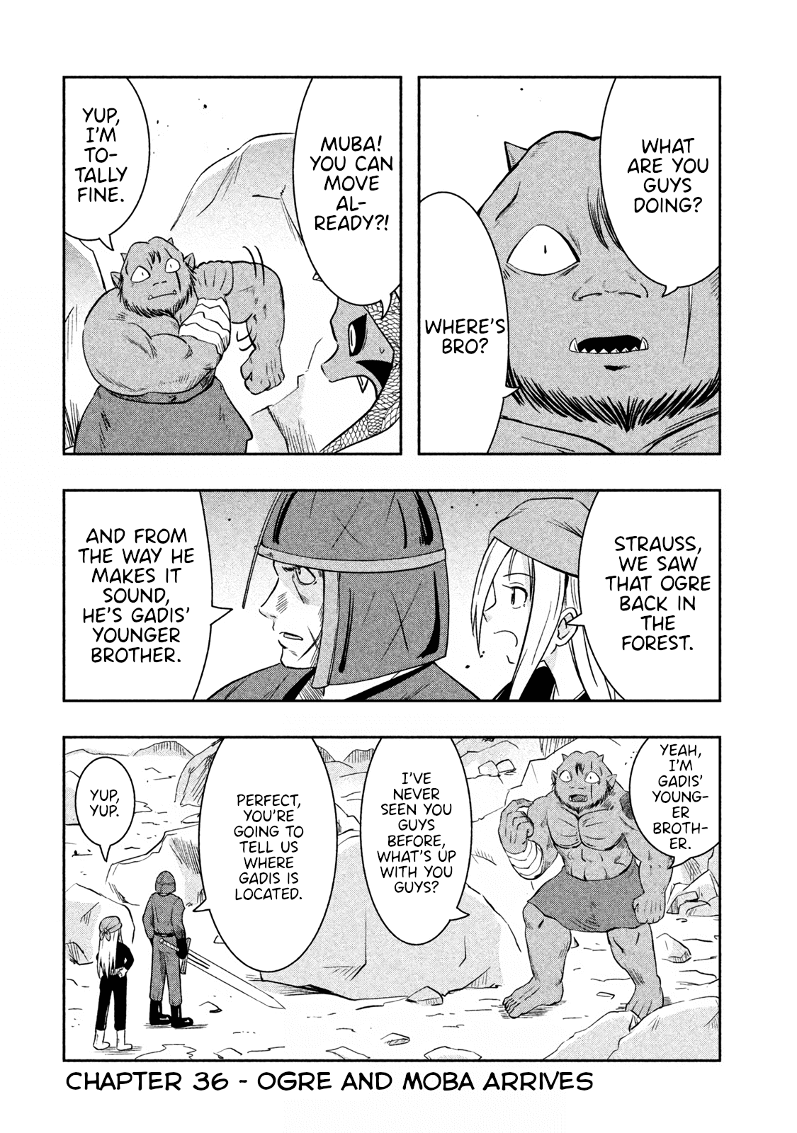 Ooga no Aniki to Doreichan Chapter 36 page 1 - Chapter 36: Ogre and Moba Arrives