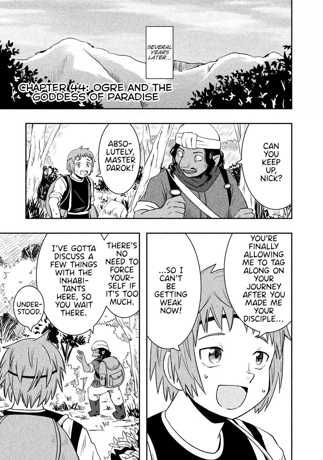 Ooga no Aniki to Doreichan Chapter 44 page 1 - Chapter 44: Ogre and the Goddess of Paradise