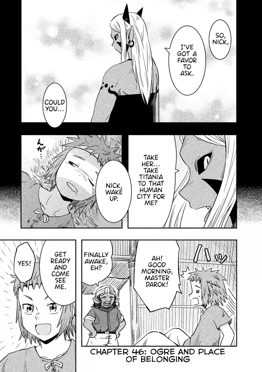Ooga no Aniki to Doreichan Chapter 46 page 1 - Chapter 46: Ogre and Place of Belonging