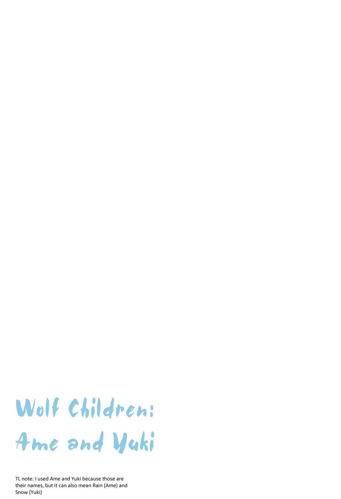 Ookami Kodomo no Ame to Yuki Chapter 1 page 3 - Chapter 1: Encounter