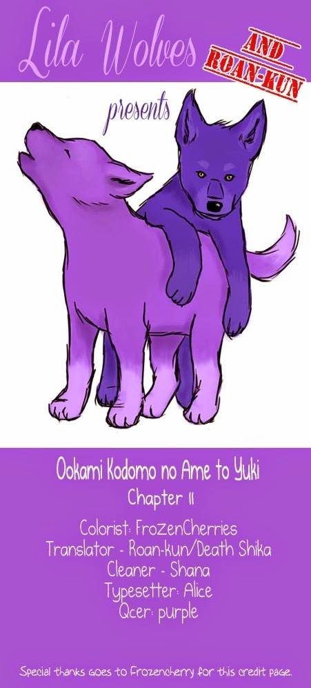 Ookami Kodomo no Ame to Yuki Chapter 11 page 1 - Chapter 11: Sensei