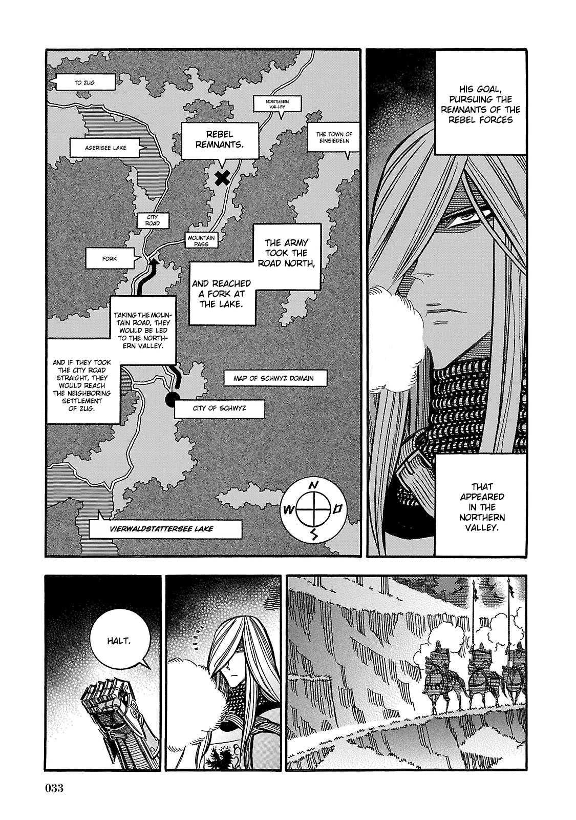 Ookami no Kuchi: Wolfsmund Chapter 31 page 3 - Chapter 31: The Battle of Morgarten, Part 2