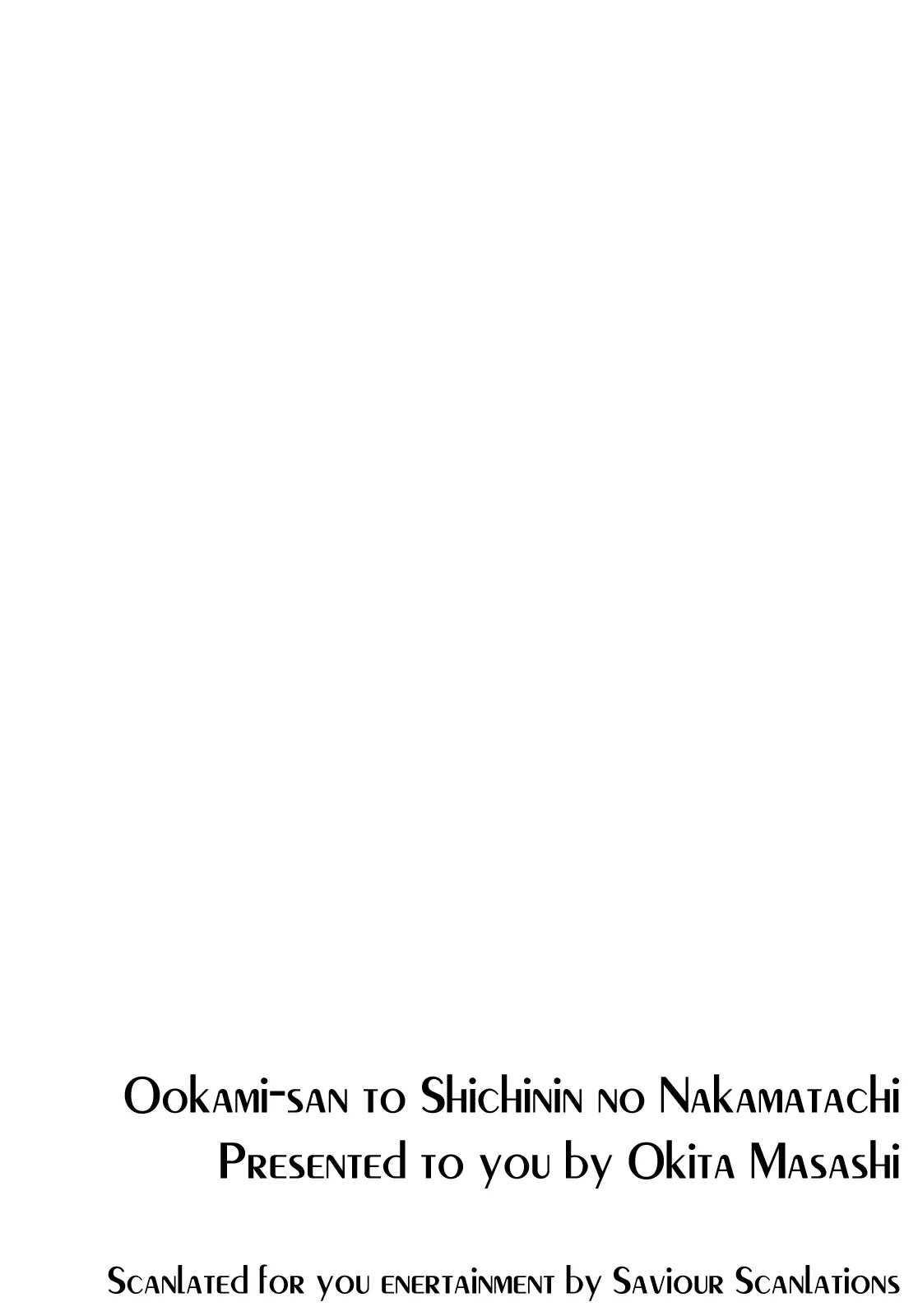 Ookami-san to Shichinin no Nakamatachi Chapter 1 page 4 - Chapter 1