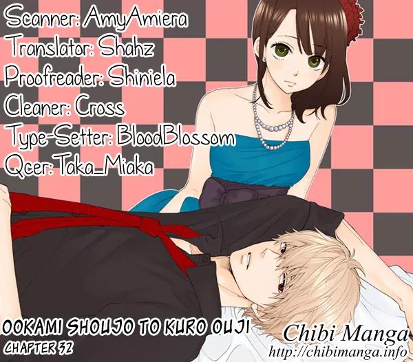 Ookami Shoujo to Kuro Ouji Chapter 32 page 1 - Chapter 32: Have a Happy Life of Fattening