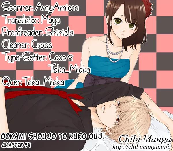 Ookami Shoujo to Kuro Ouji Chapter 34 page 1 - Chapter 34: Shall I Lead You Nicely Towards The Adult Life?