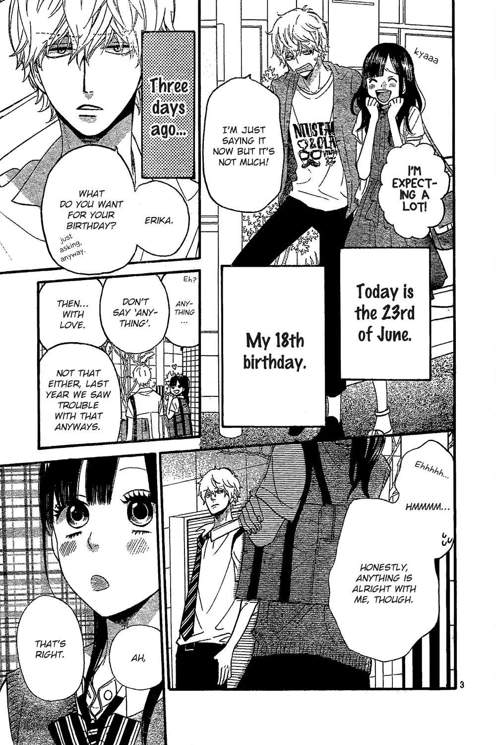 Ookami Shoujo to Kuro Ouji Chapter 47 page 6 - Chapter 47: A Totally Planned Birthday Date