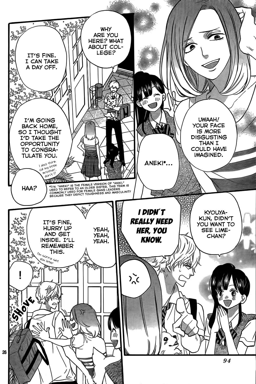 Ookami Shoujo to Kuro Ouji Chapter 48 page 27 - Chapter 48: Not Good at Getting Excited