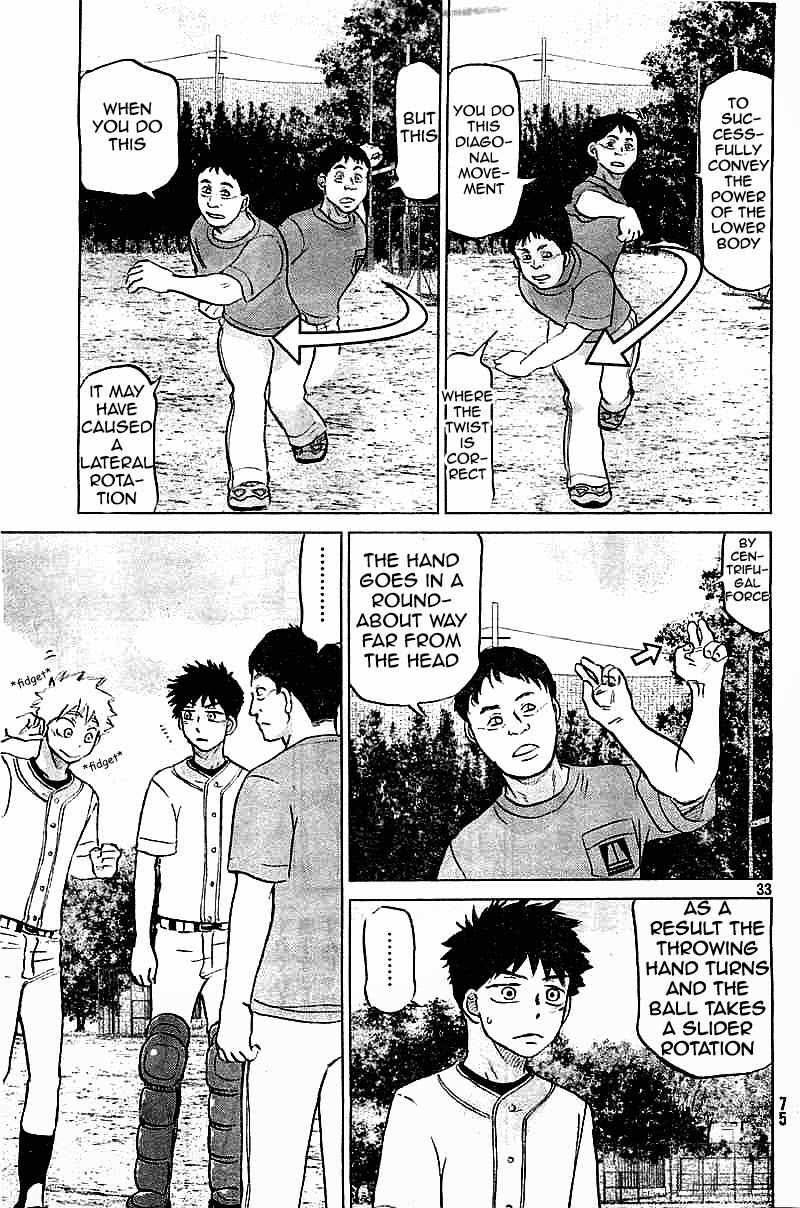 Ookiku Furikabutte Chapter 101 page 33 - Chapter 101: Fastball 3