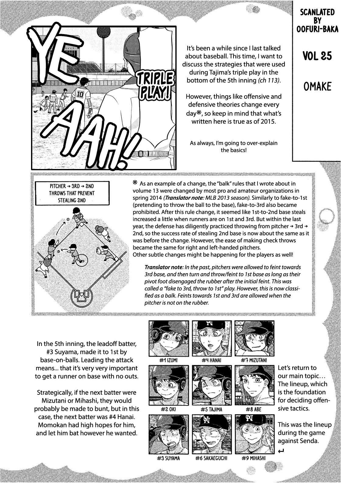 Ookiku Furikabutte Chapter 114.5 page 1 - Chapter 114.5: Omake